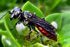 The Larra species of wasps are parasitoids of mole crickets.
