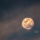 The Full Moon is Especially Beautiful in Partially Cloudy Skies