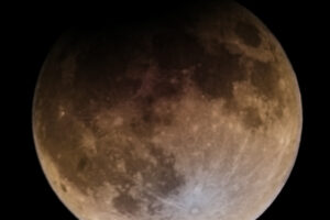 A partial lunar eclipse of a full moon is pretty cool.